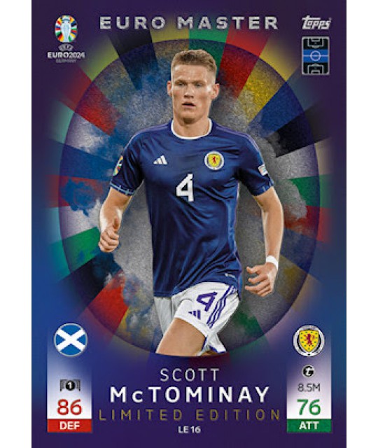 Topps Match Attax UEFA EURO 2024 Euro Master Limited Edition Scott McTominay (Scotland)